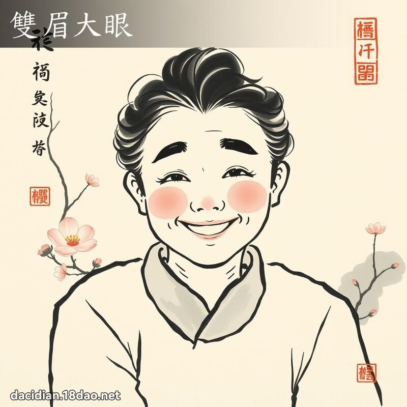 雙眉大眼 配图
