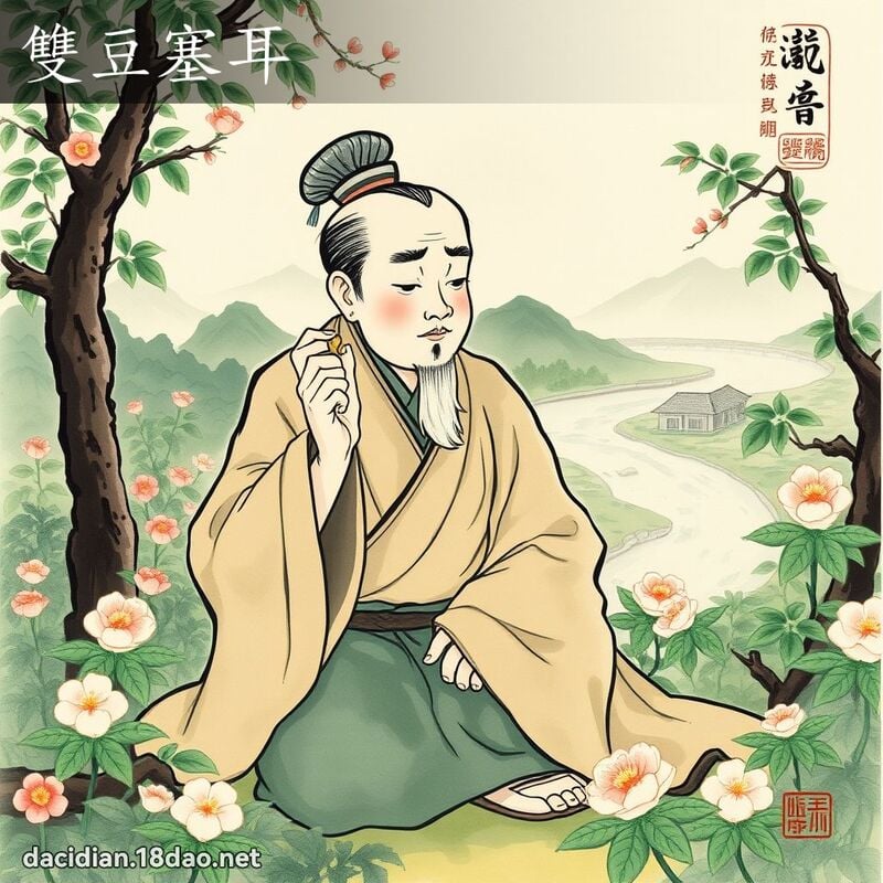 雙豆塞耳 配图