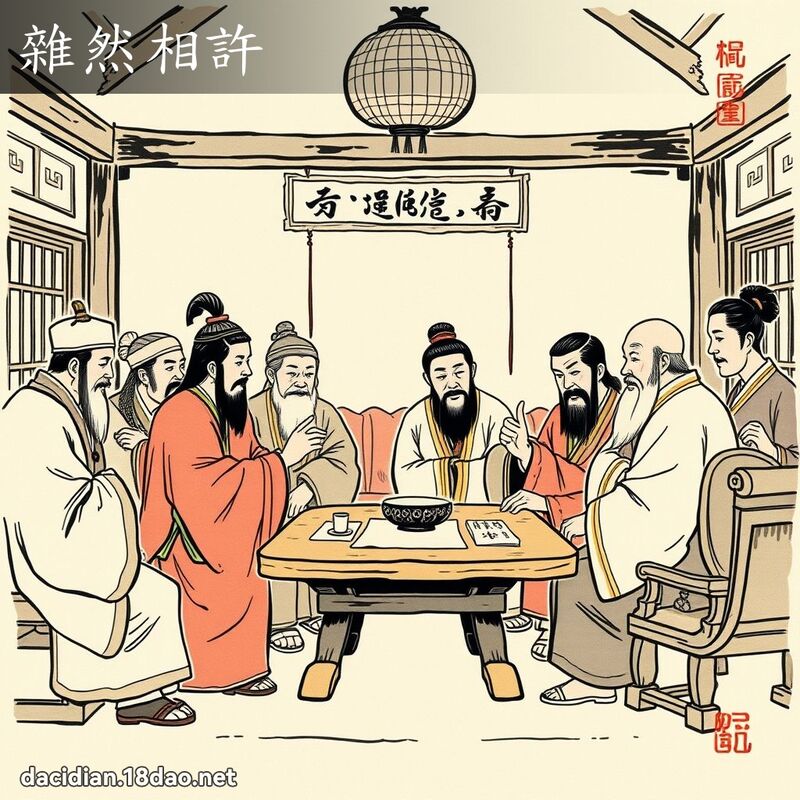 雜然相許 配图