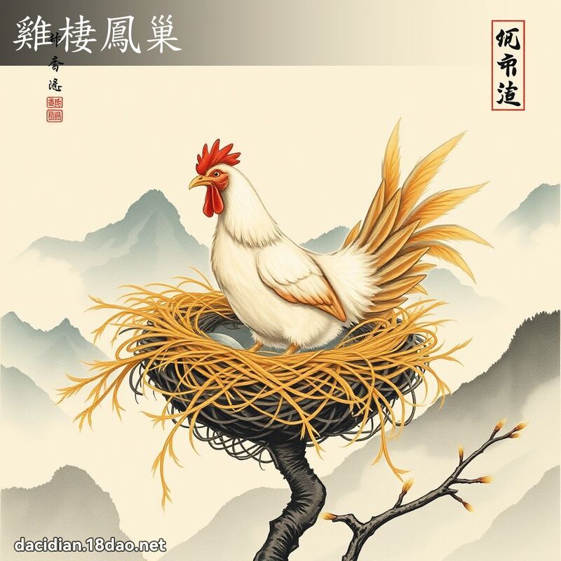 雞棲鳳巢 配图