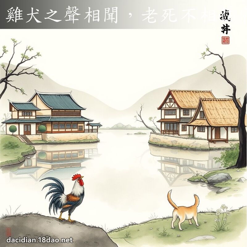 雞犬之聲相聞,老死不相往來 配图