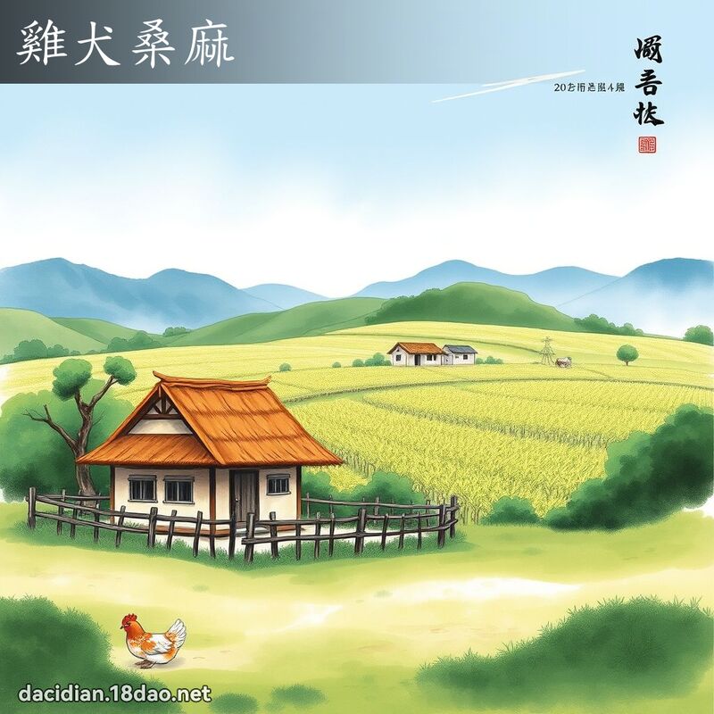 雞犬桑麻 配图