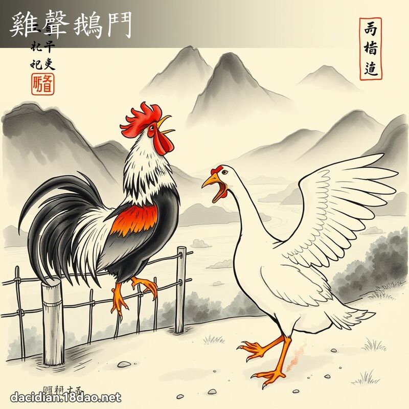 雞聲鵝鬥 配图