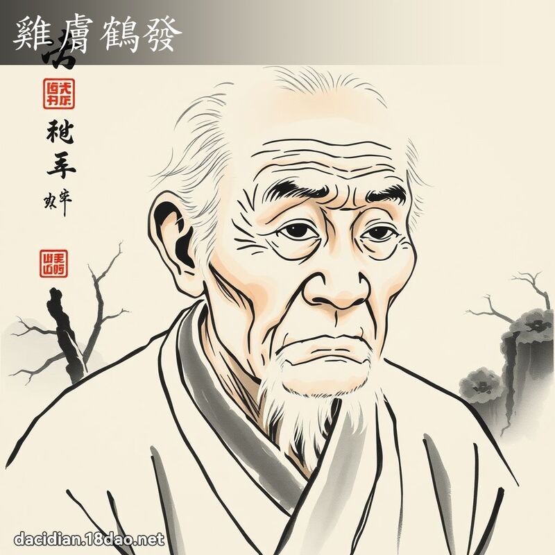 雞膚鶴發 配图
