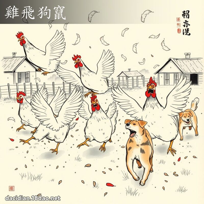 雞飛狗竄 配图