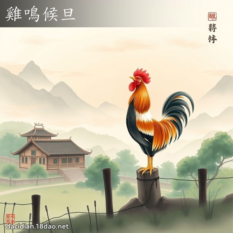 雞鳴候旦 配图