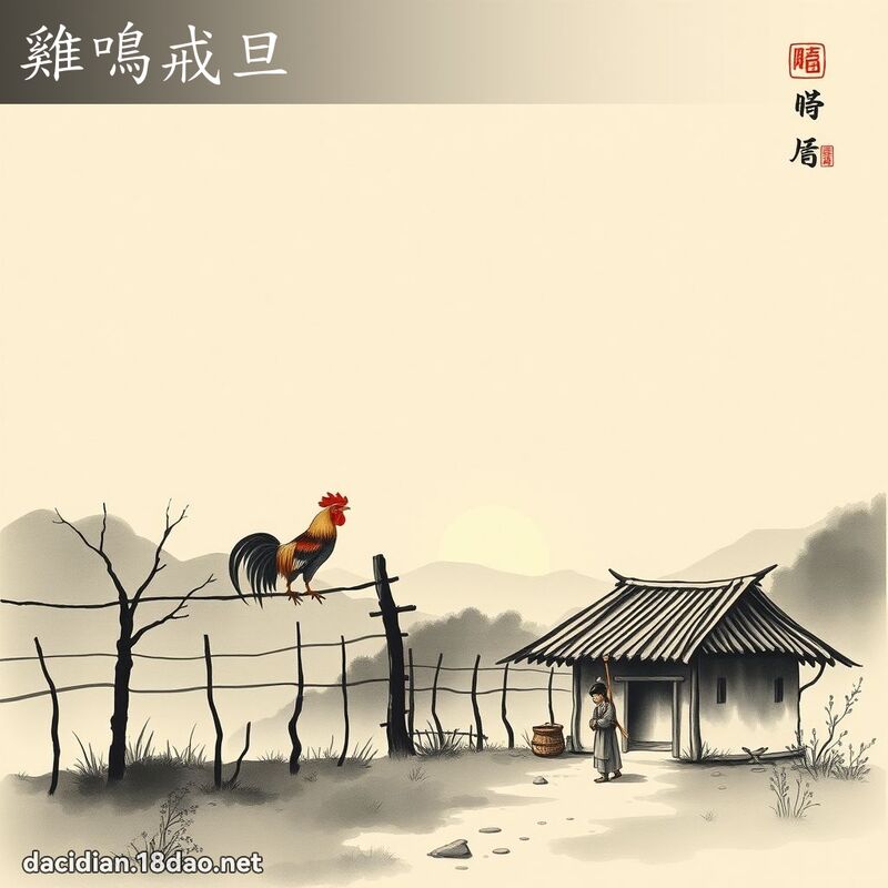 雞鳴戒旦 配图