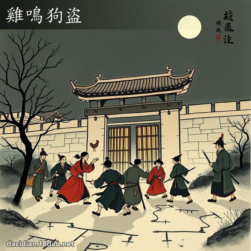 雞鳴狗盜 配图
