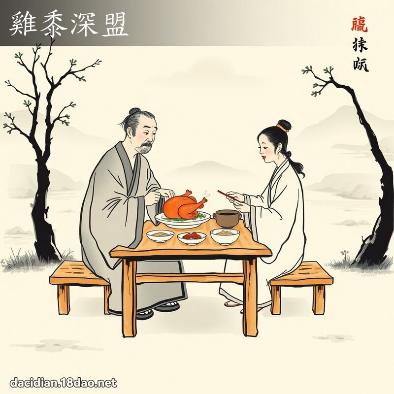 雞黍深盟 配图