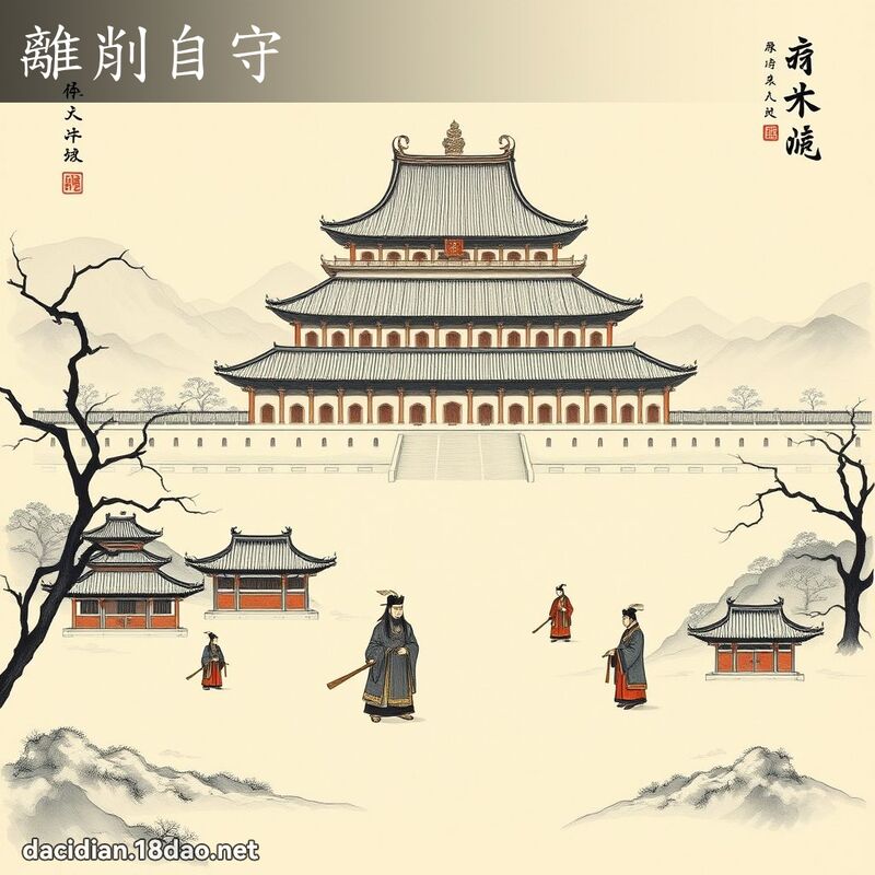 離削自守 配图