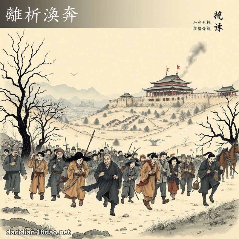 離析渙奔 配图