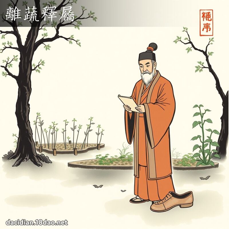 離蔬釋屩 配图