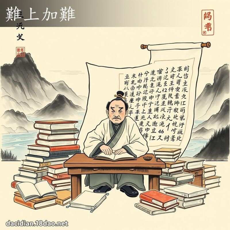難上加難 配图