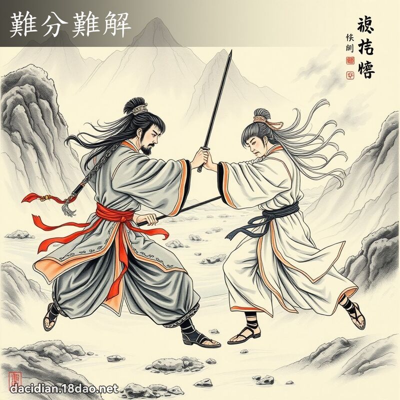 難分難解 配图