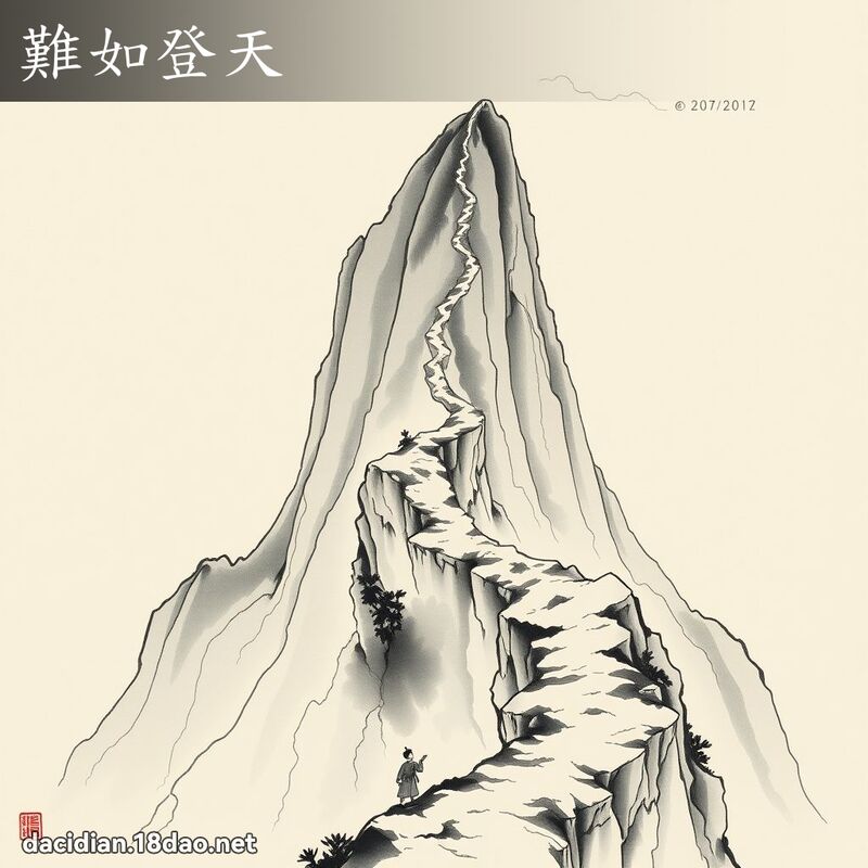 難如登天 配图