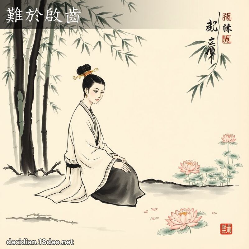 難於啟齒 配图