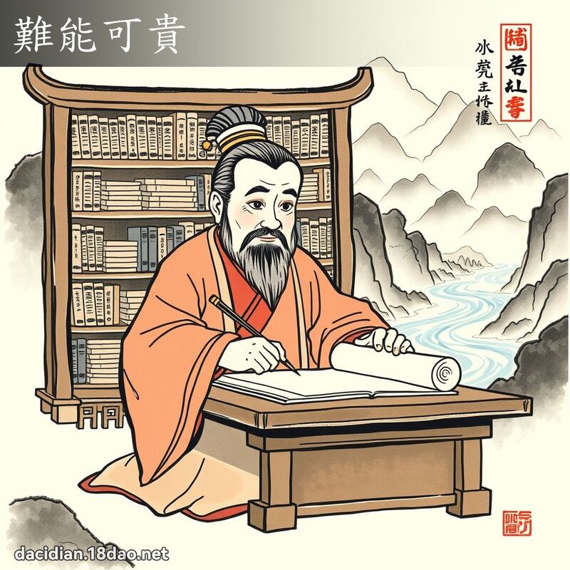 難能可貴 配图