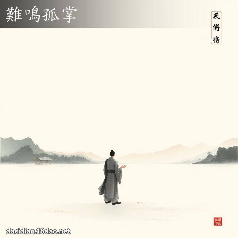難鳴孤掌 配图