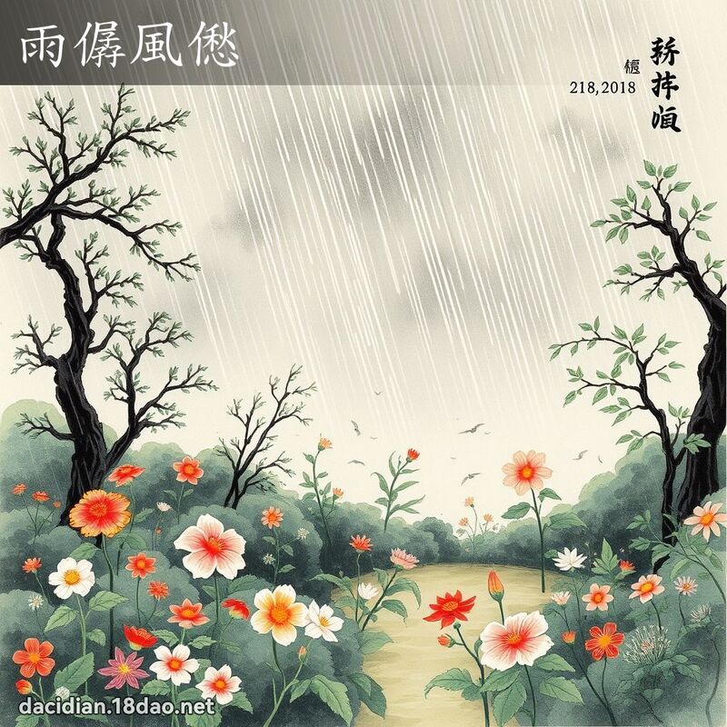 雨僝風僽 配图