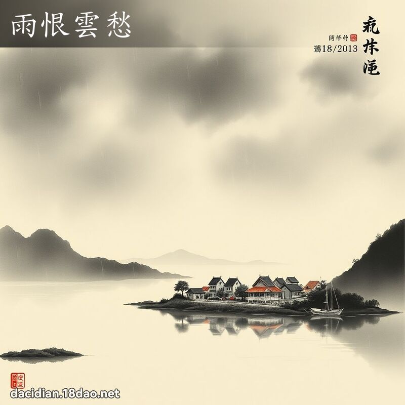 雨恨雲愁 配图