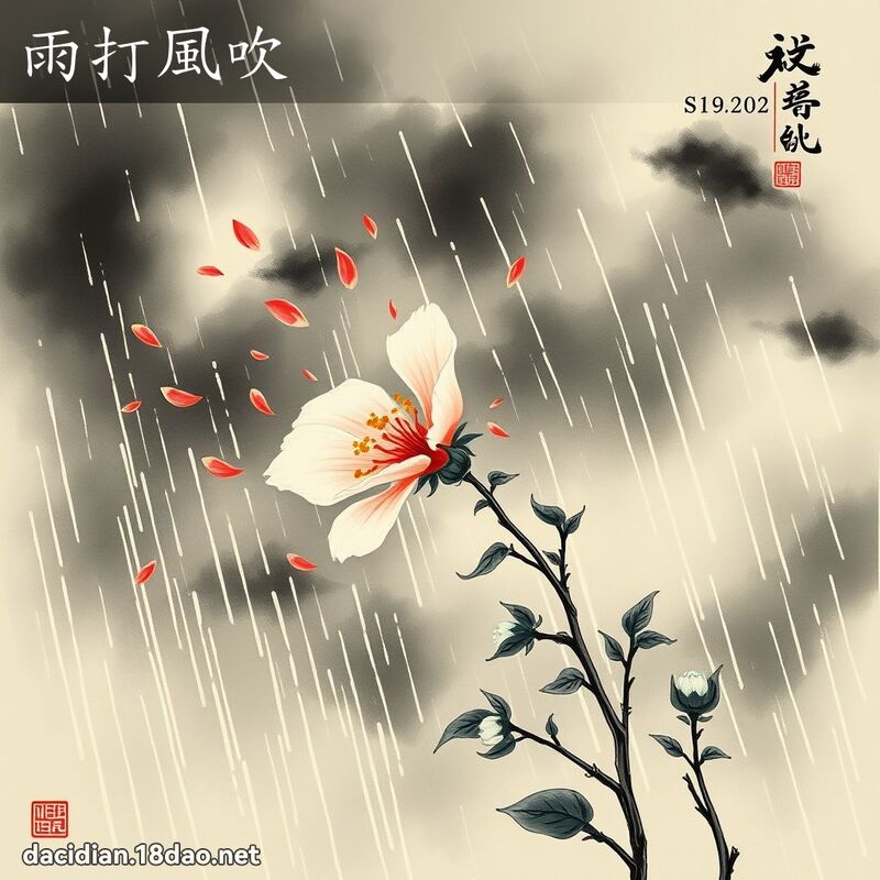 雨打風吹 配图