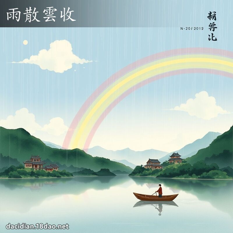 雨散雲收 配图