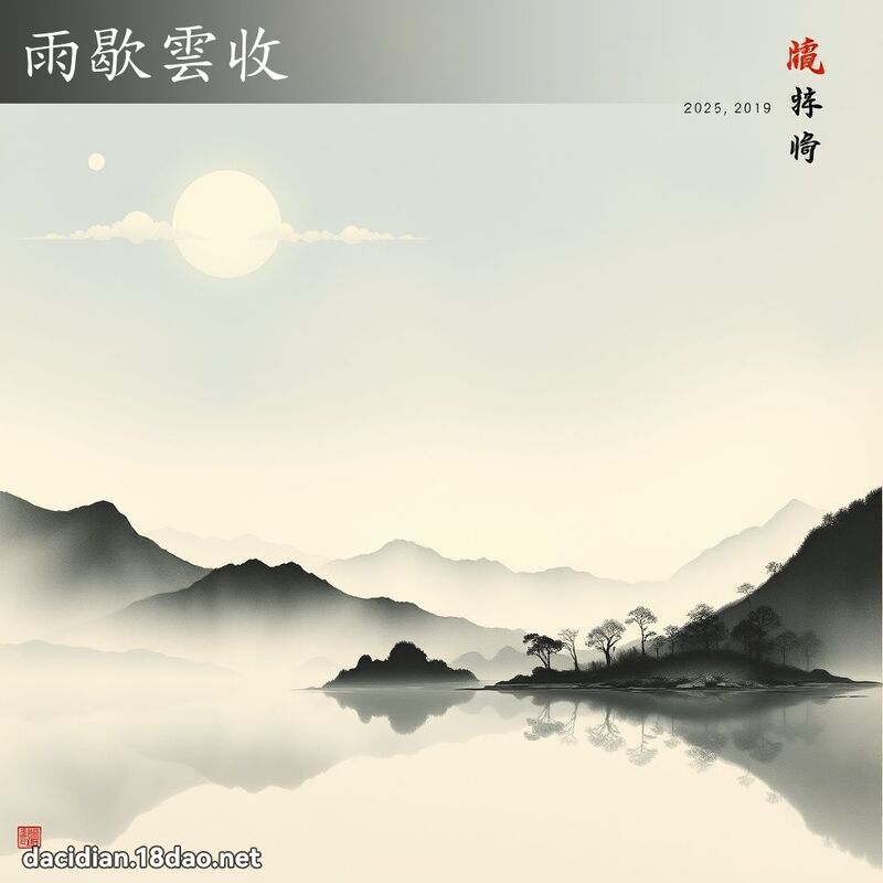 雨歇雲收 配图