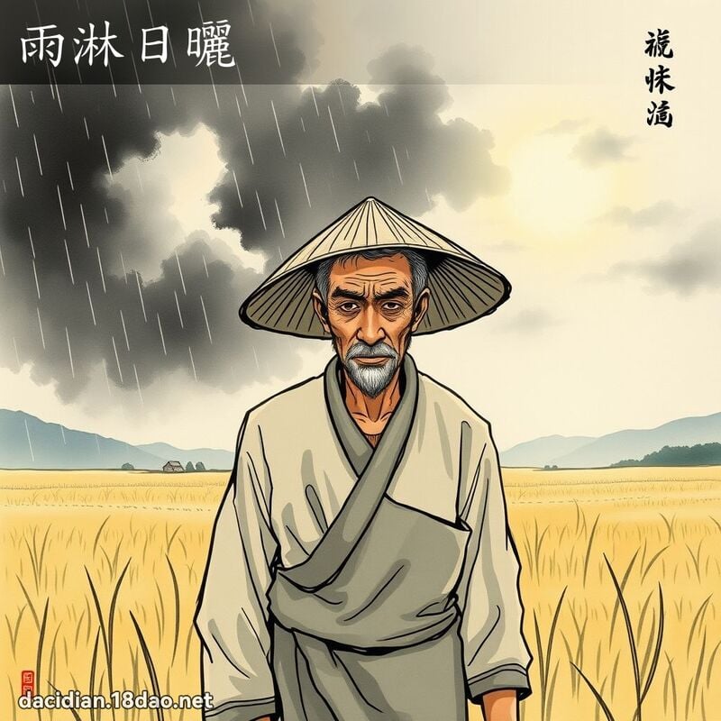 雨淋日曬 配图