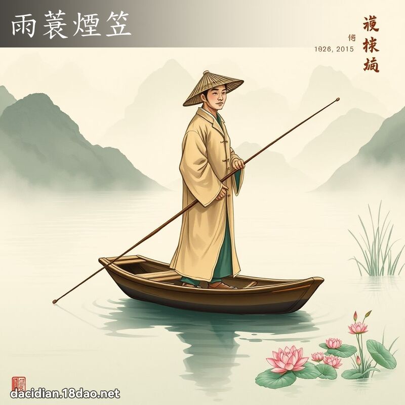 雨蓑烟笠 配图