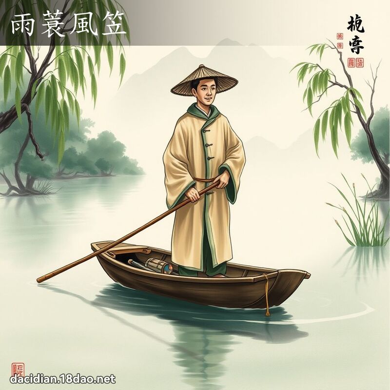 雨蓑风笠 配图