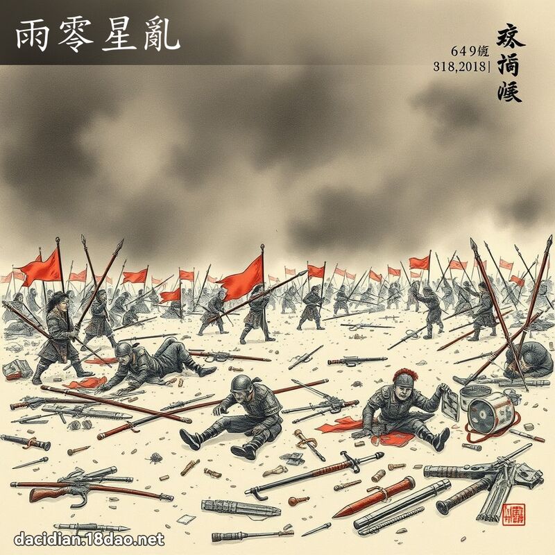 雨零星乱 配图