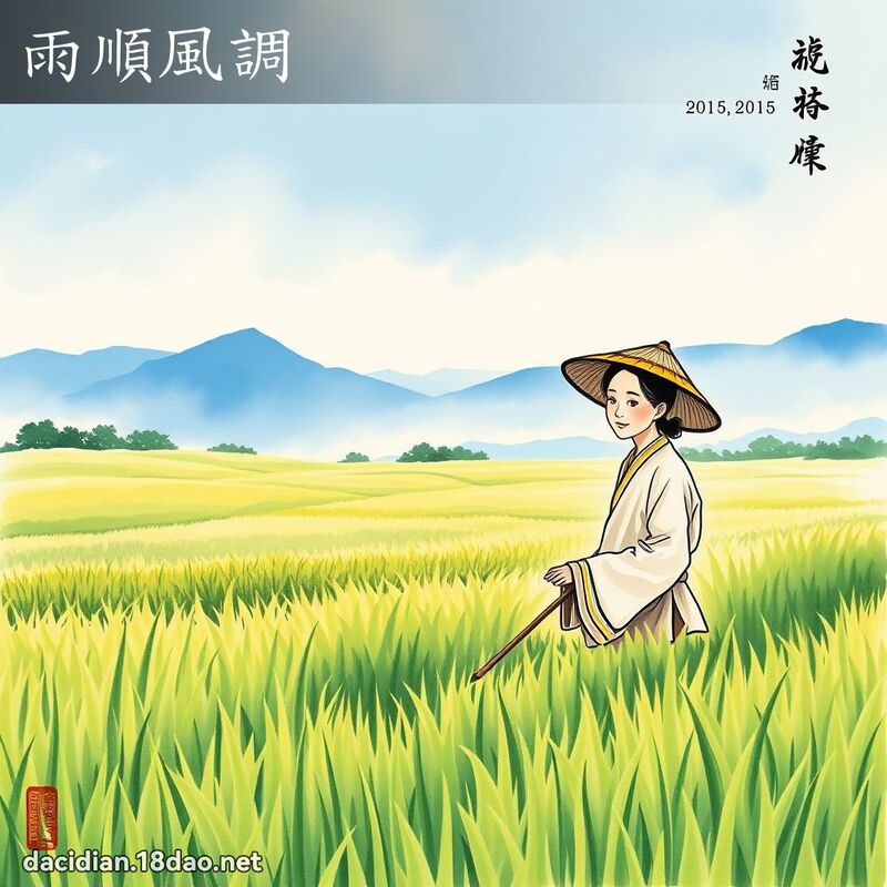 雨顺风调 配图
