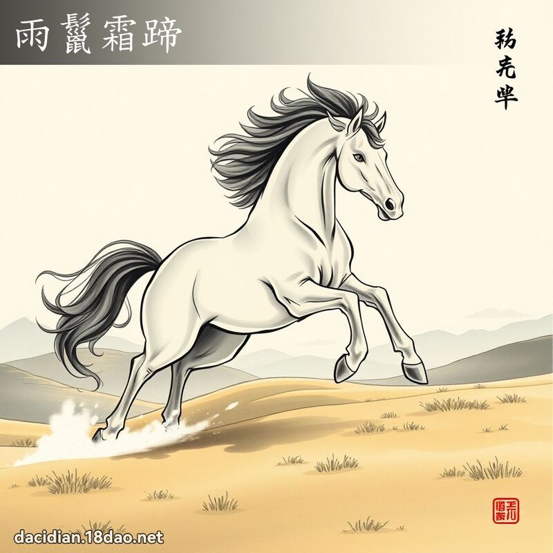 雨鬣霜蹄 配图