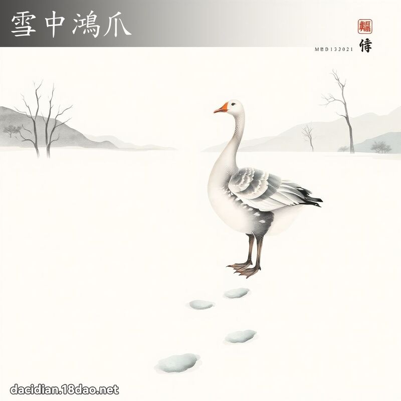 雪中鸿爪 配图