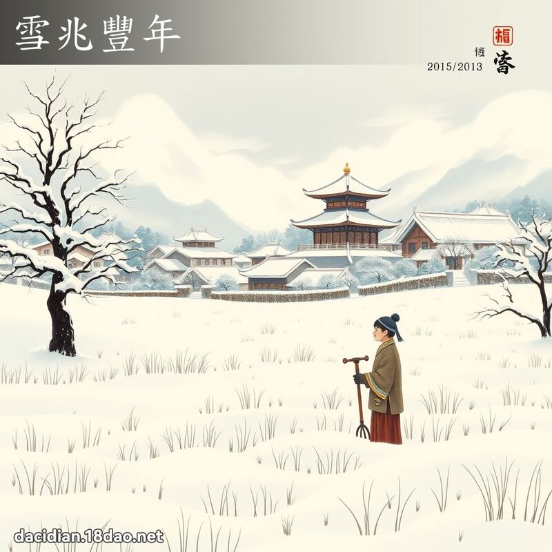 雪兆丰年 配图