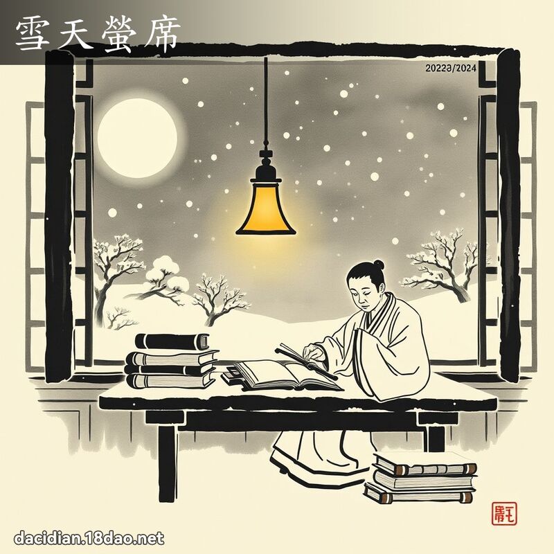 雪天萤席 配图