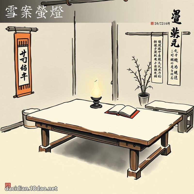 雪案萤灯 配图