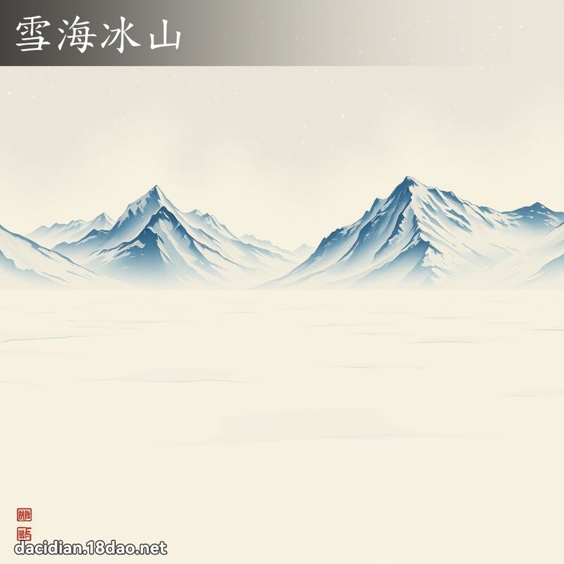 雪海冰山 配图