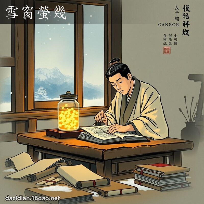 雪窗萤几 配图