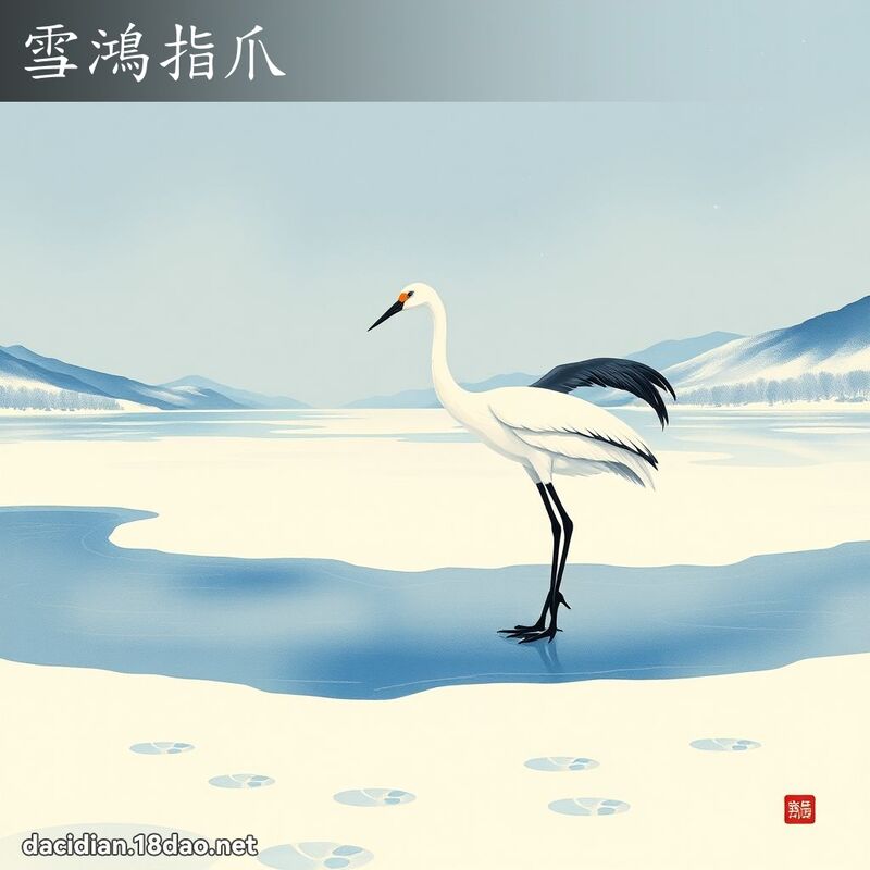 雪鸿指爪 配图