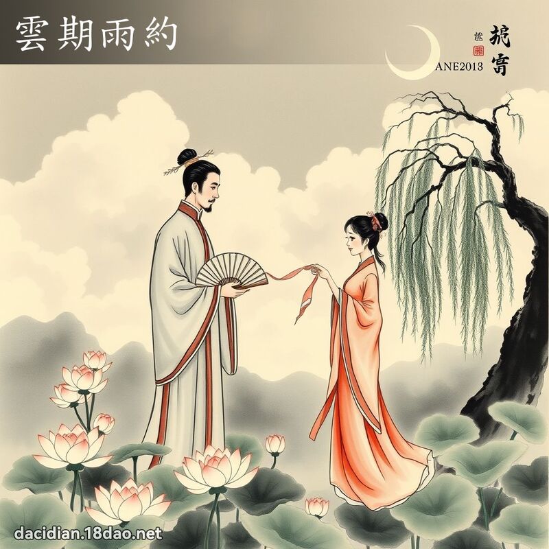 云期雨约 配图