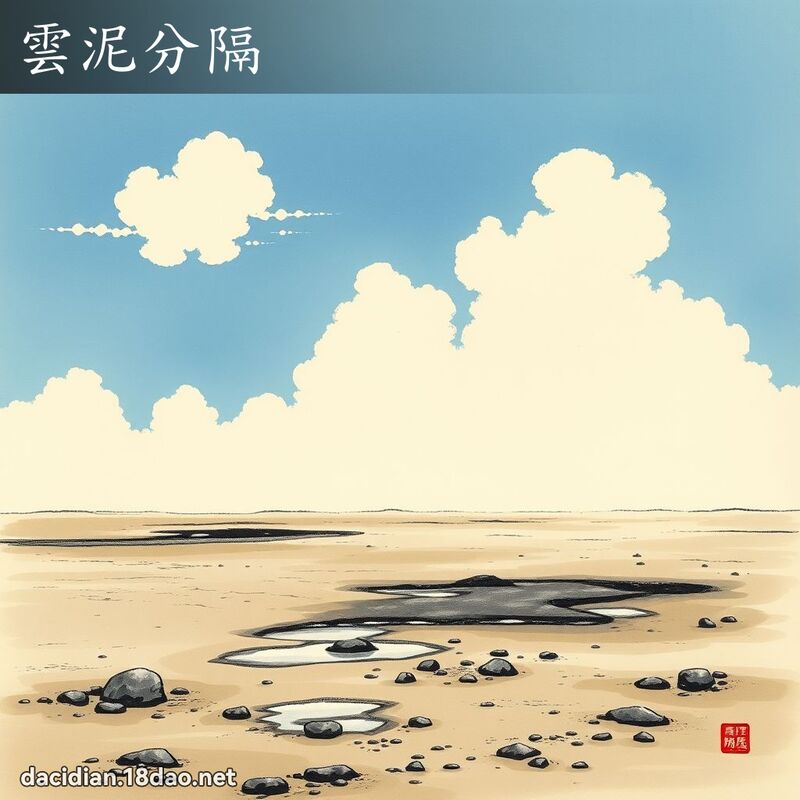 云泥分隔 配图