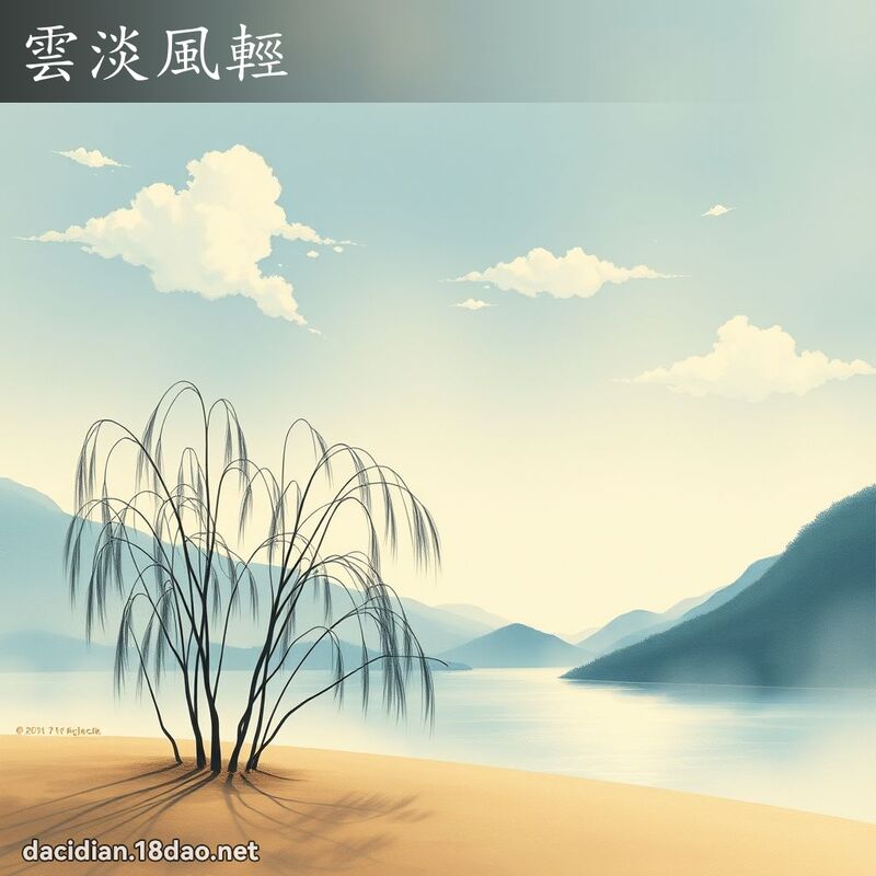 云淡风轻 配图