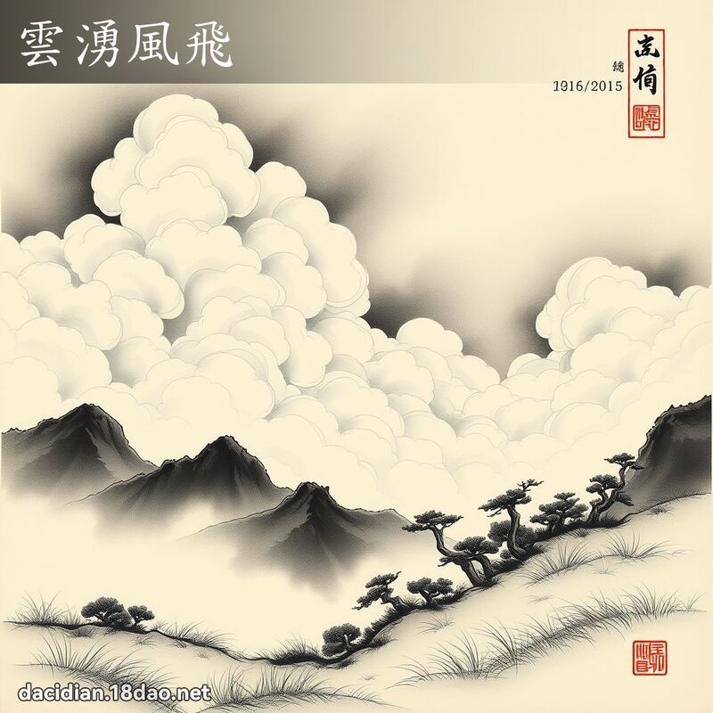 云涌风飞 配图