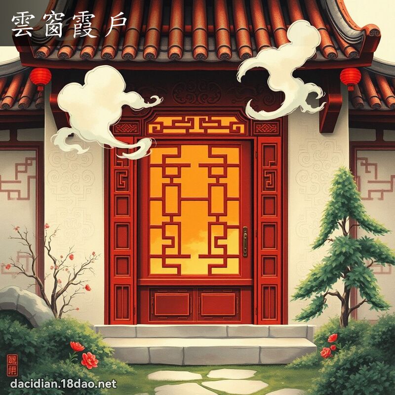 云窗霞户 配图