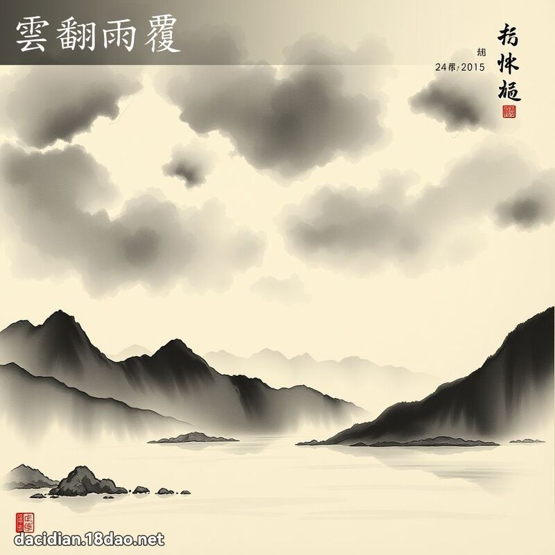 云翻雨覆 配图