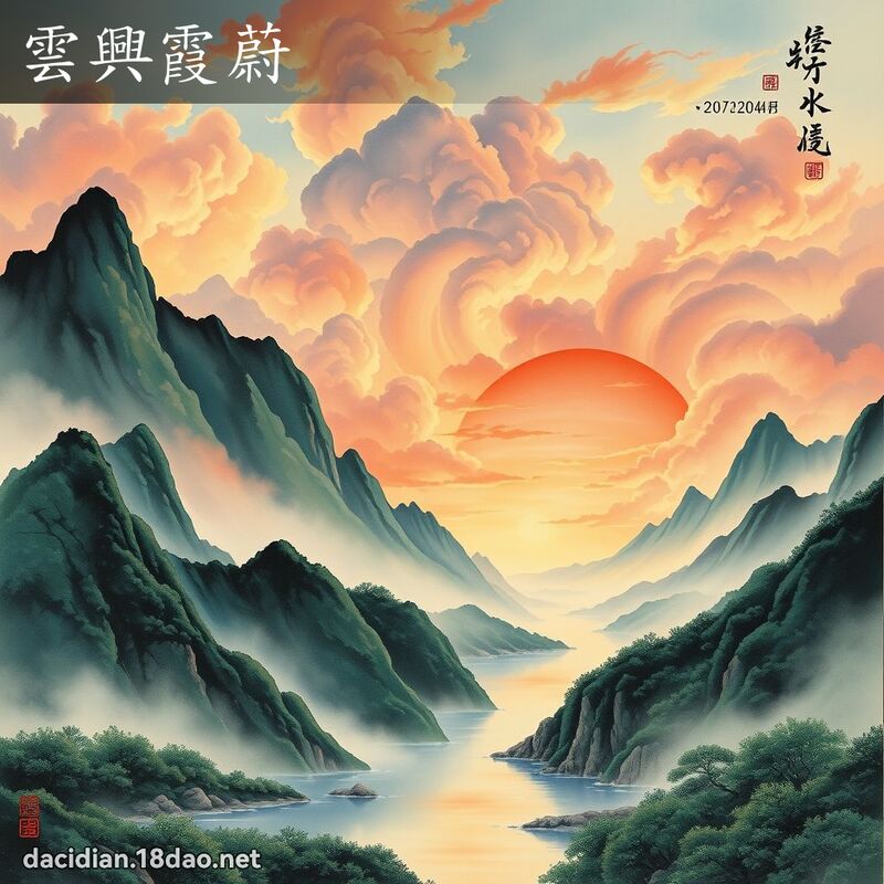 云兴霞蔚 配图