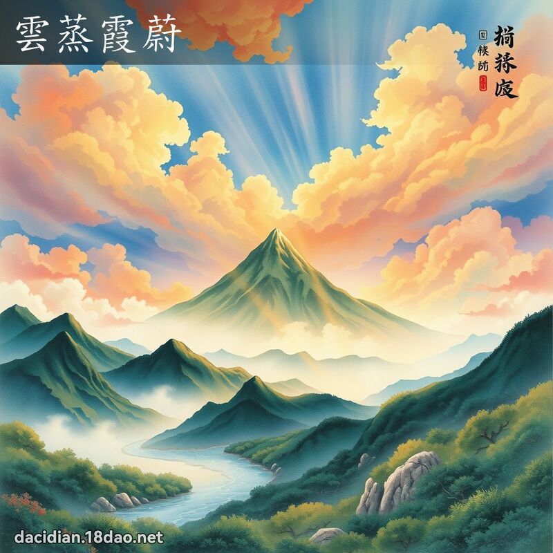 云蒸霞蔚 配图