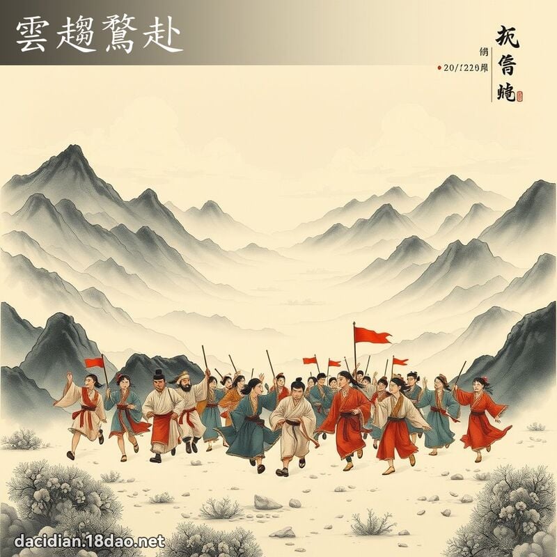 云趋鶩赴 配图