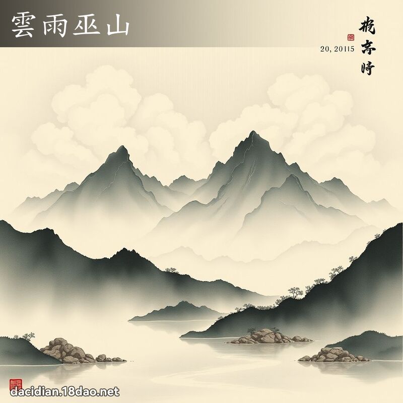 云雨巫山 配图